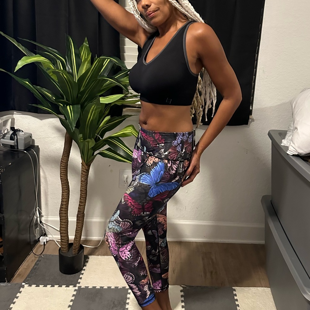 Victorias Secret leggings! My favorite New! Butterfly design